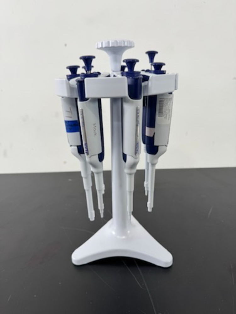 Image of Rainin Pipet-Lite XLS Single Channel Pipettes w/Stand - Quantity 7